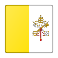 Flag of Vatican City (bevelled)