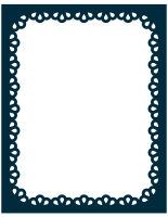 Scallop frame