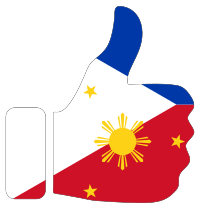 Thumbs Up Philippines With Stroke
