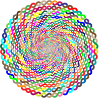 Prismatic Intertwined Circle Vortex No Background