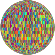 Prismatic Hexagonal Grid Sphere Variation 2 4