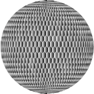 Prismatic Hexagonal Grid Sphere Variation 2 8