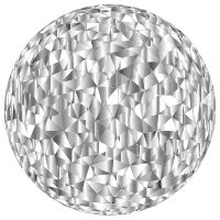 Prismatic Low Poly Sphere 4
