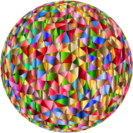 Prismatic Low Poly Sphere 6
