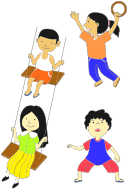 Multicultural Kids Playing