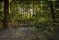 Medium Poly Serene Forest Stream