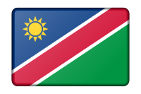 Flag of Namibia (bevelled)