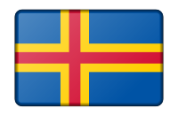 Flag of Aland (bevelled)