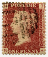 Penny red postage stamp