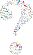 Prismatic Question Mark Fractal 3 No Background