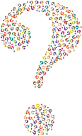 Prismatic Question Mark Fractal 4 No Background