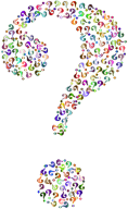 Prismatic Question Mark Fractal 9 No Background