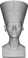 Low Poly 3D Nefertiti Bust