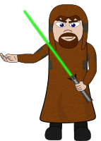 Laser Sword Salesman
