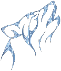 Ice Tribal Wolf No Background