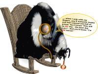 Lemur hypnotising more humanized