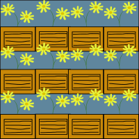 yellow flower pattern