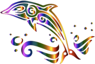 Chromatic Tribal Dolphin 2 No Background