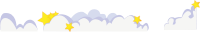 Cute cartoon clouds with stars
