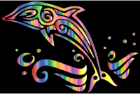 Chromatic Tribal Dolphin 6