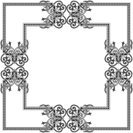 Floral Flourish Frame Interpolated 4