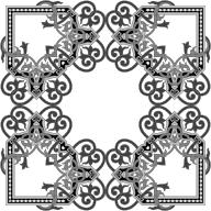 Floral Flourish Frame Interpolated 5