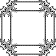 Floral Flourish Frame Interpolated 6