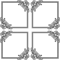 Floral Flourish Frame Interpolated 8