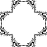 Floral Flourish Frame Interpolated 9