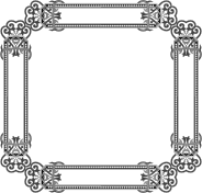 Floral Flourish Frame Interpolated 11