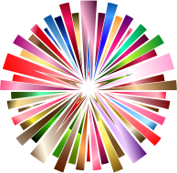 Prismatic Abstract Star Motif