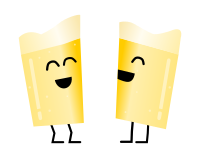 Glasses of beer