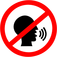 No talking sign