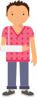 Patient With Broken Arm - No background