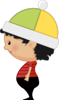 Little kid - side with lowered arms