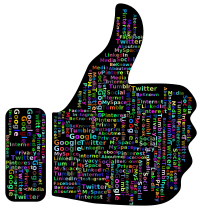 Prismatic Thumbs Up Social Media Word Cloud 2