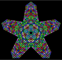Prismatic Perforated Star