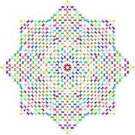 Prismatic Perforated Geometric No Background