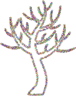 Prismatic Floral Simple Tree 2