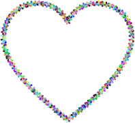 Prismatic Floral Heart Outline Mark II