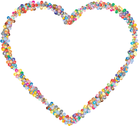 Prismatic Floral Heart Outline Mark III