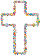 Floral Cross Outline 2