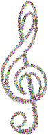Prismatic Floral Clef Outline 2