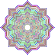 Prismatic Floral Flourish Design Interpolated 3 No Background