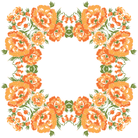 Floral Wreath Frame