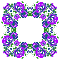 Floral Wreath Frame Variation 2