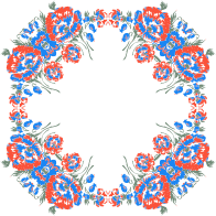 Floral Wreath Frame 3 Variation 2