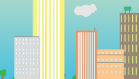 Colorful City Landscape