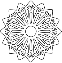 rosette 3 outline