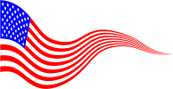 Wavy USA Flag Banner 2